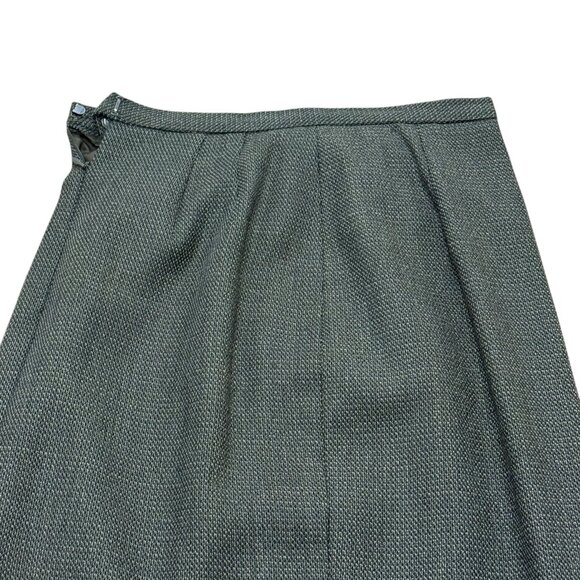 Women’s Vintage Valerie Steven’s Collection skirt wool green/black y2k - Picture 3 of 5